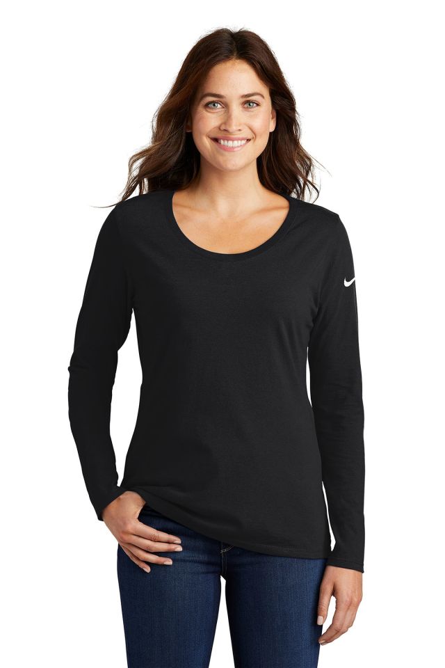 Nike Ladies Long Sleeve Scoop Neck Tee